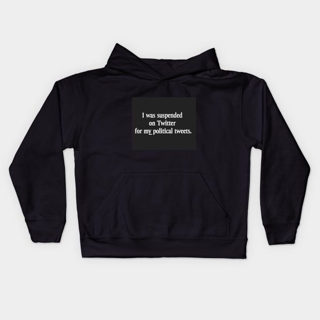 Suspended on Twitter Kids Hoodie by astartiel